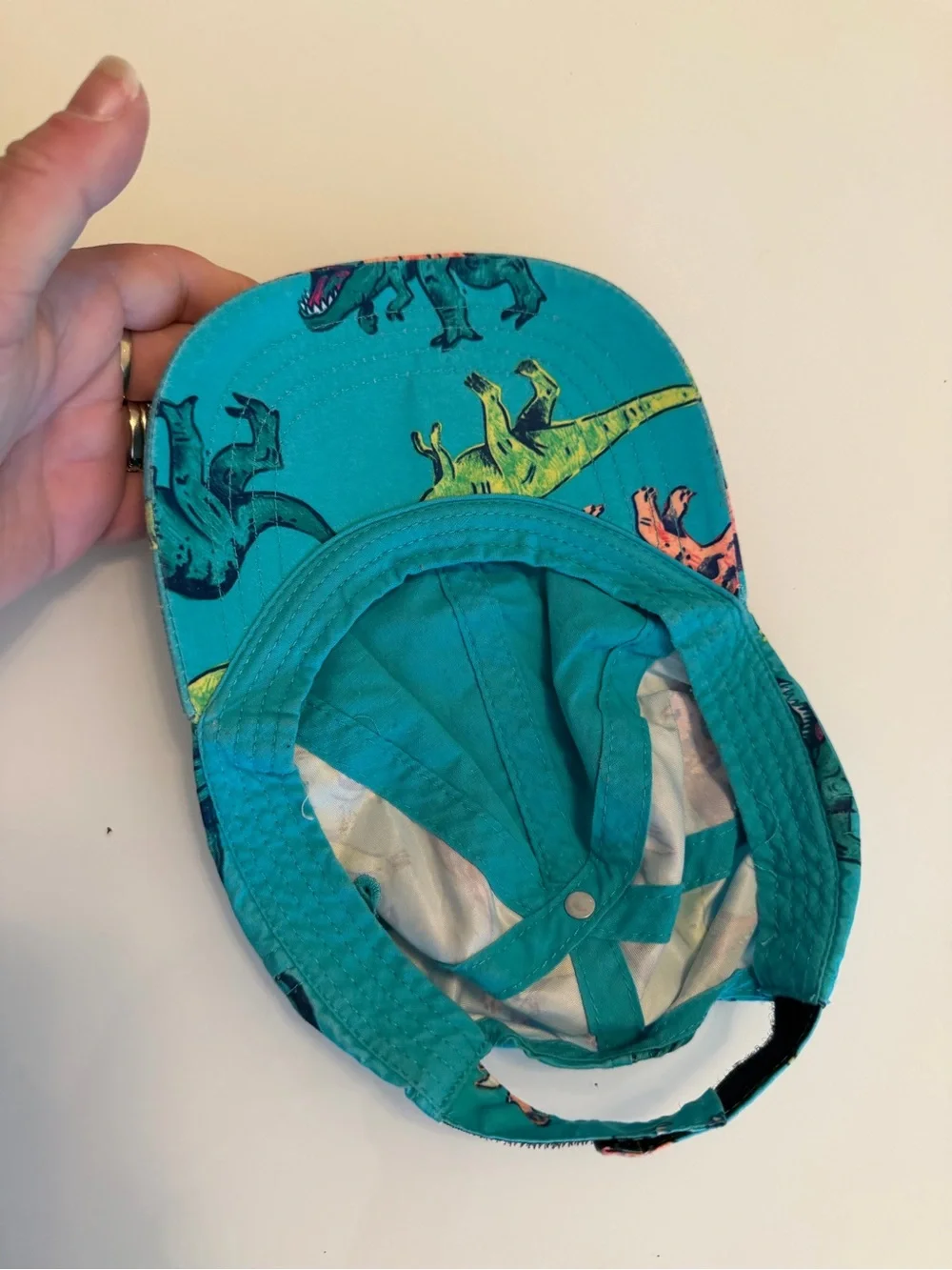 Bright Teal Dinosaur Kids Cap - Brand Unspecified 12/24